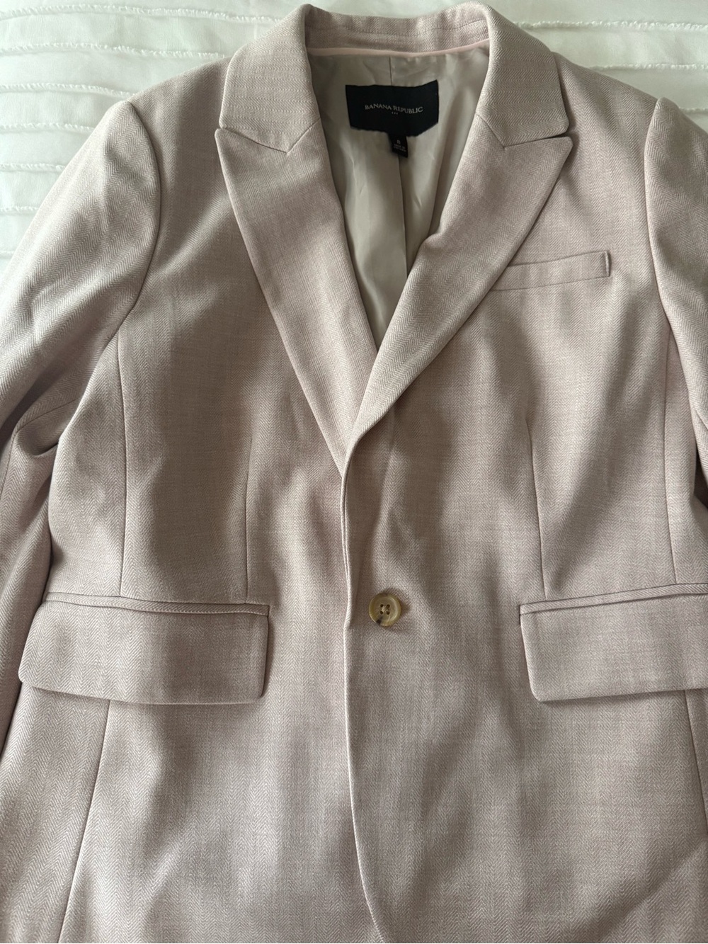 Banana Republic women Pale Pink Single-Button Blazer